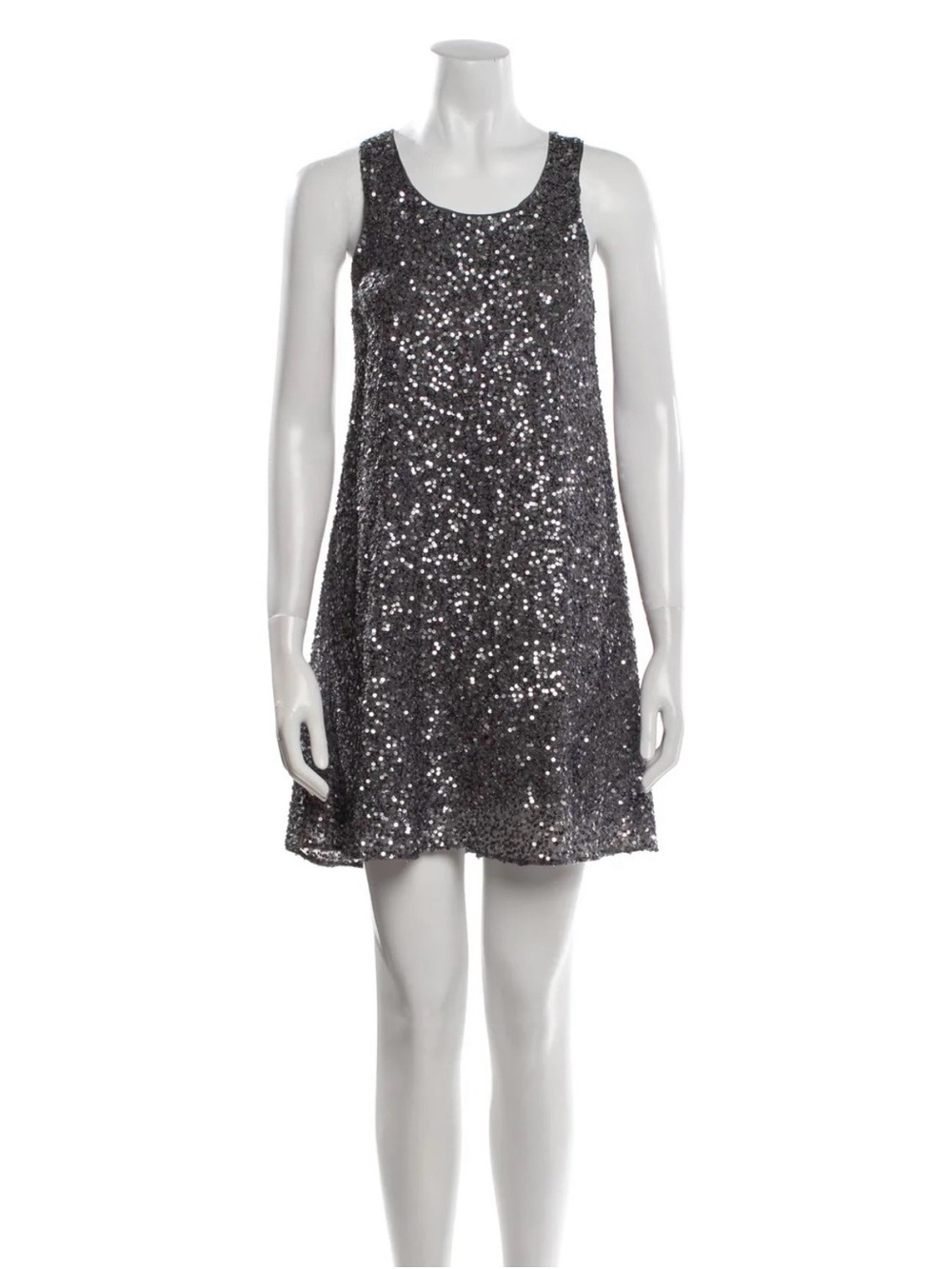 Alice + Olivia Silk Sequin Mini Dress